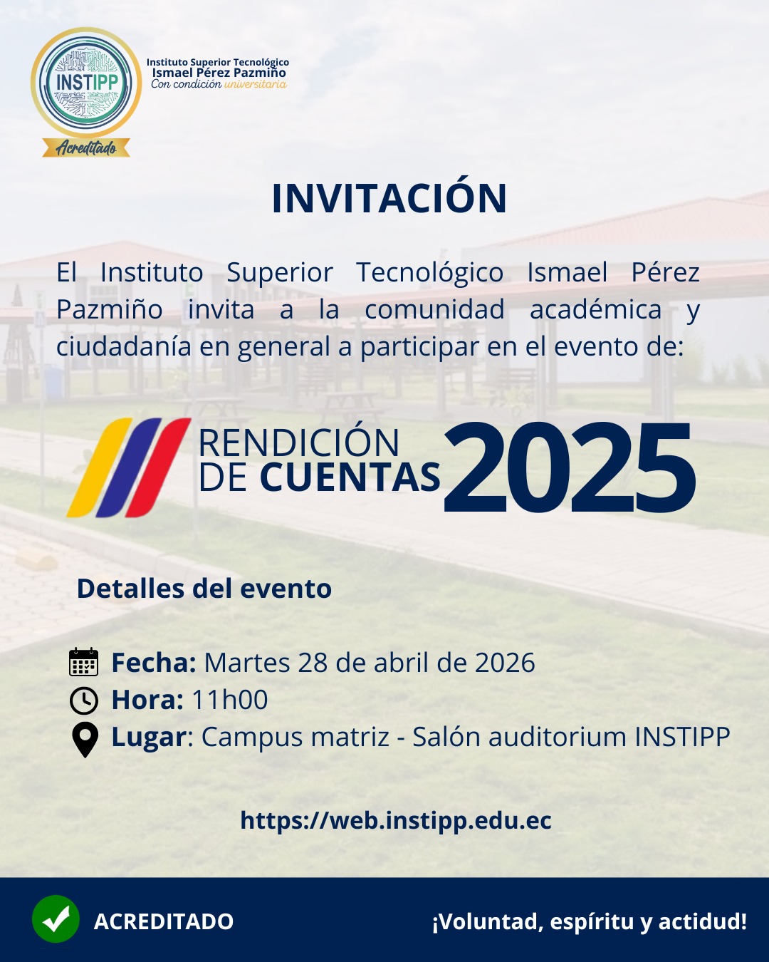 INSTIPP - Rendición de cuentas 2025